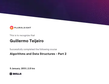 Certificate: Algorithms and Data Structures - Part 2