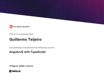 Certificate: AngularJS with TypeScript