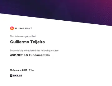 Certificate: ASP.NET 3.5 Fundamentals