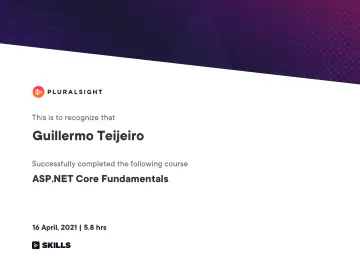Certificate: ASP.NET Core Fundamentals