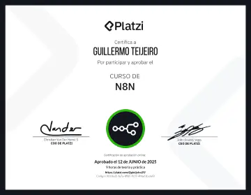 Certificate: n8n