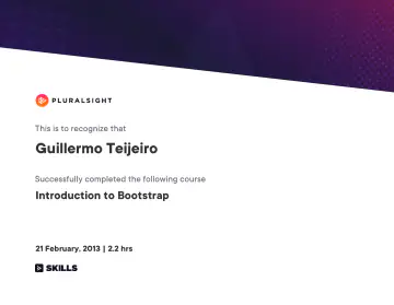 Certificate: Introduction to Bootstrap