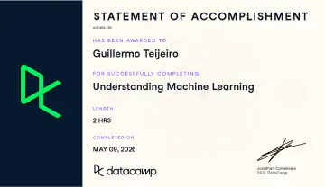 Certificate: Understanding Machine Learning