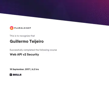 Certificate: Web API v2 Security